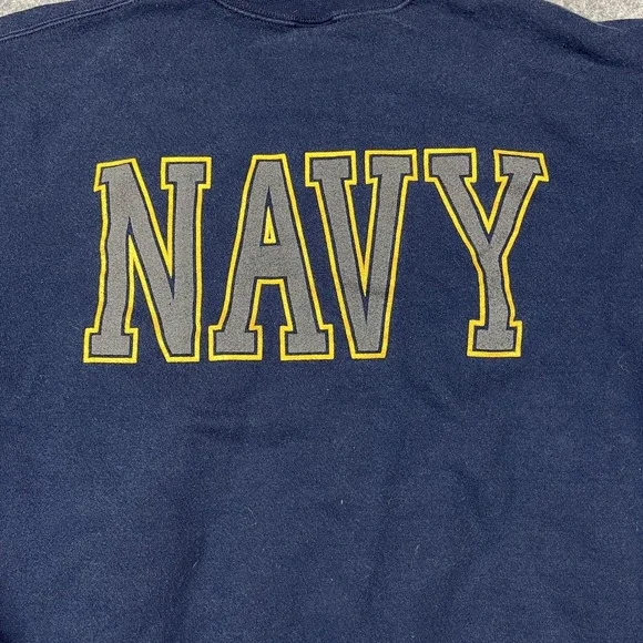 Vintage Soffe United States Navy Sweatshirt Mens Medium Military Crewneck USA - Picture 4 of 9